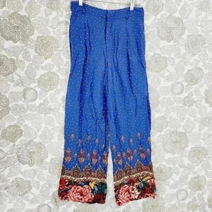 ettitwa by anthropologie Paisley Wide Leg Women's Pants Size 4